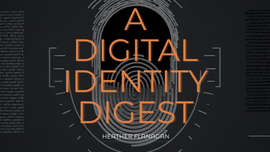 A Digital Identity Digest